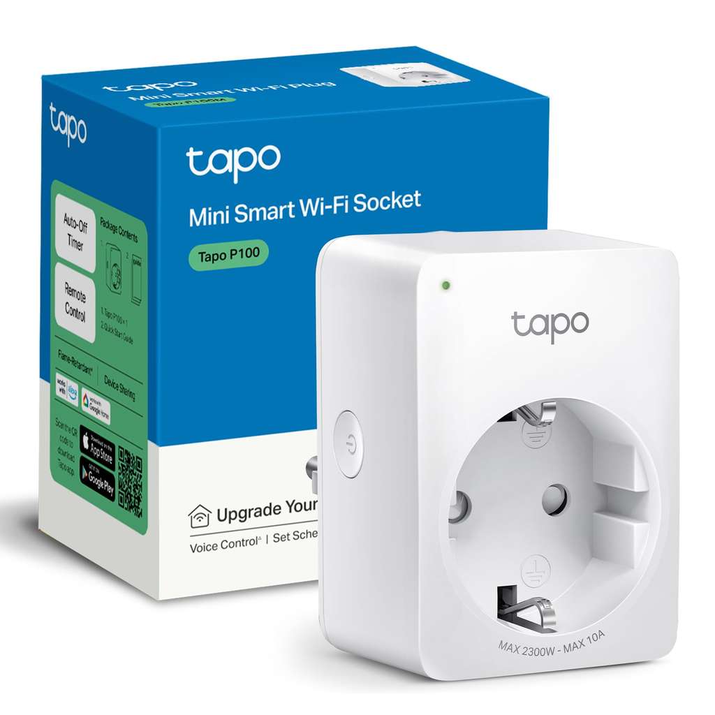 Enchufe inteligente WiFi Tapo P100, compatible con Alexa y Google Home, solo 8,99 €.