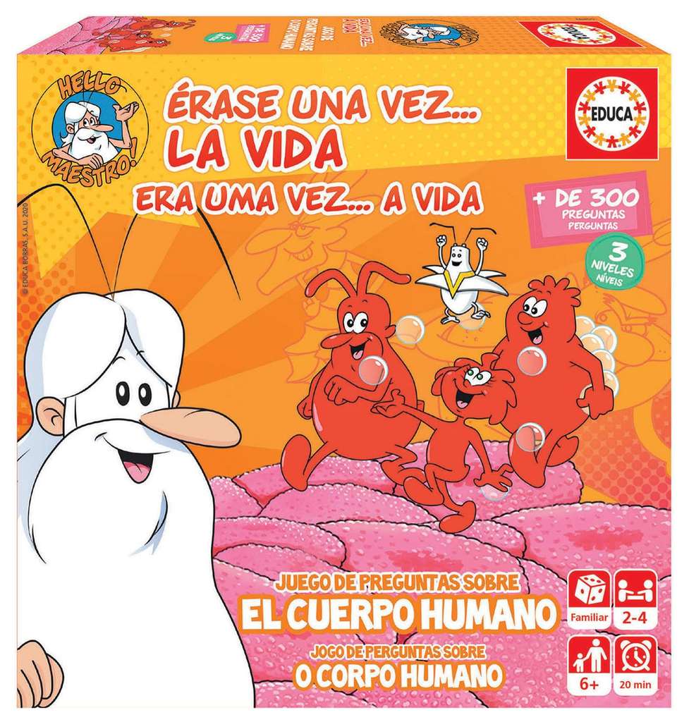 Juego de mesa Educa Érase una Vez la Vida, educativo con 300 preguntas sobre biología – 8.99€