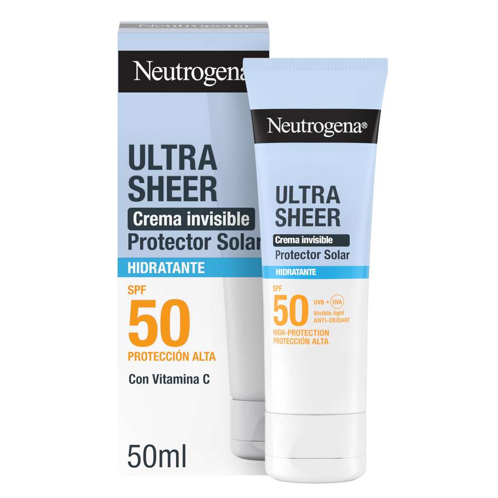Neutrogena Ultra Sheer SPF50 de 50 ml por 12,08€ en Amazon, con un 47% de descuento
