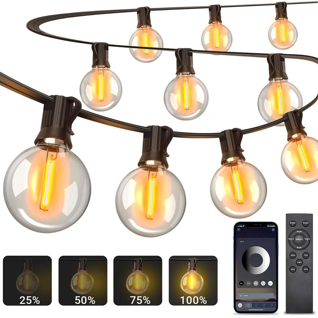 Guirnalda de luces exterior 30 m por 19,99€ en Amazon, ahora con un 50% de descuento