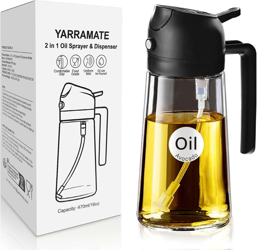 Pulverizador de aceite para cocinar por 3,99€ en Amazon, con un 63% de descuento